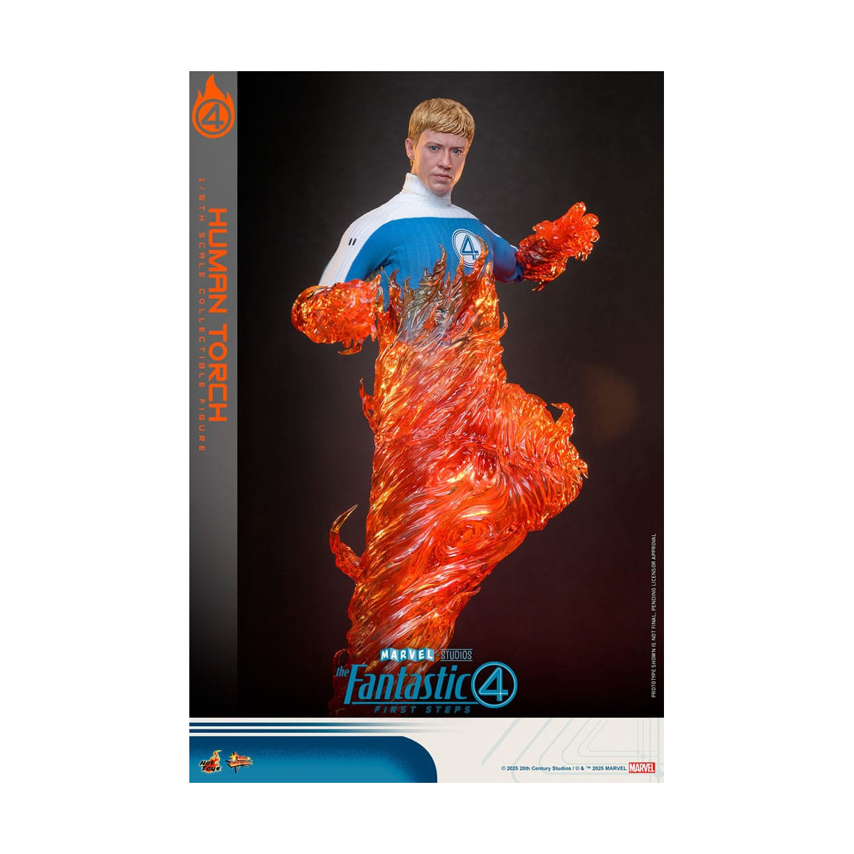Hot Toys Marvel - Fantastische Vier: Erste Schritte - Menschliche Fackel MMS 1/6 - Johnny Storm