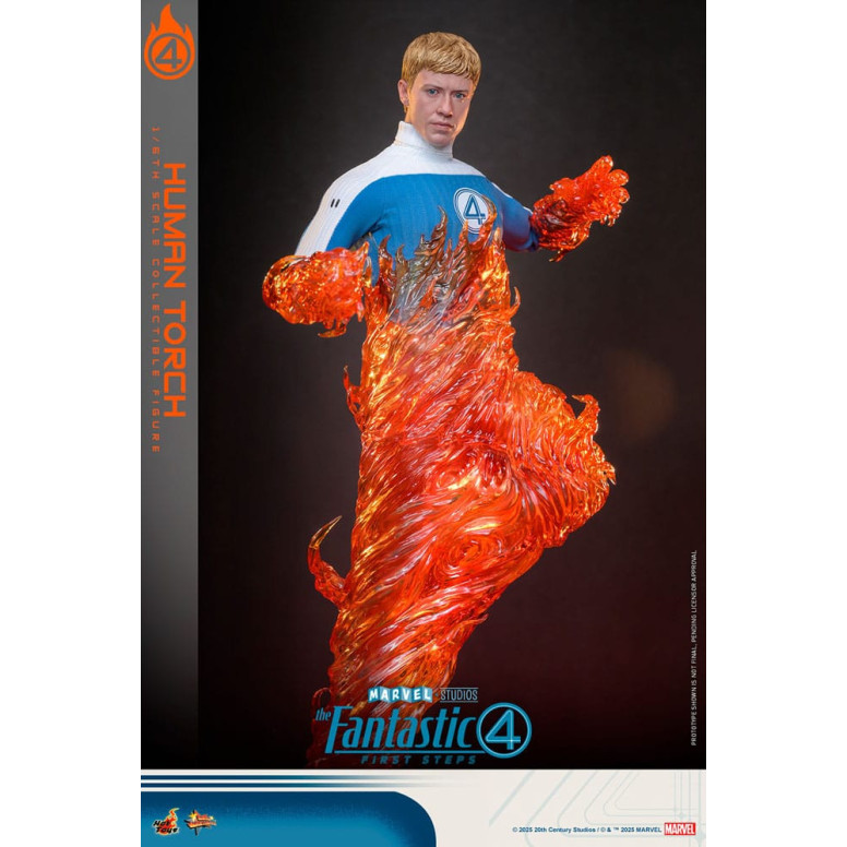 Hot Toys Marvel - Fantastische Vier: Erste Schritte - Menschliche Fackel MMS 1/6 - Johnny Storm