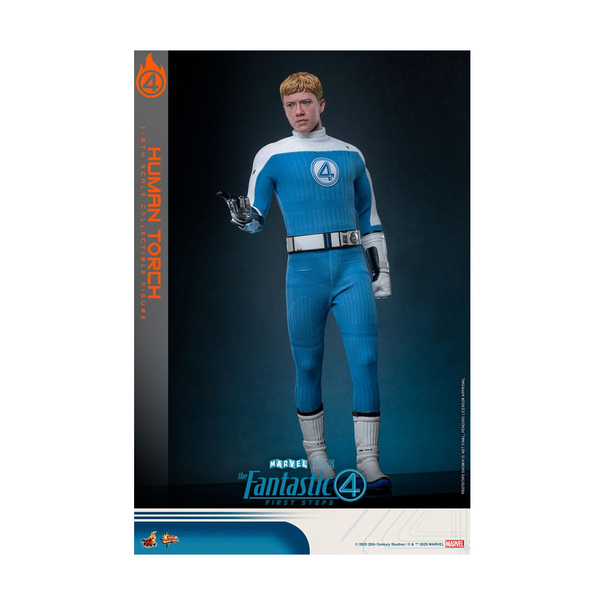 Hot Toys Marvel - Fantastische Vier: Erste Schritte - Menschliche Fackel MMS 1/6 - Johnny Storm
