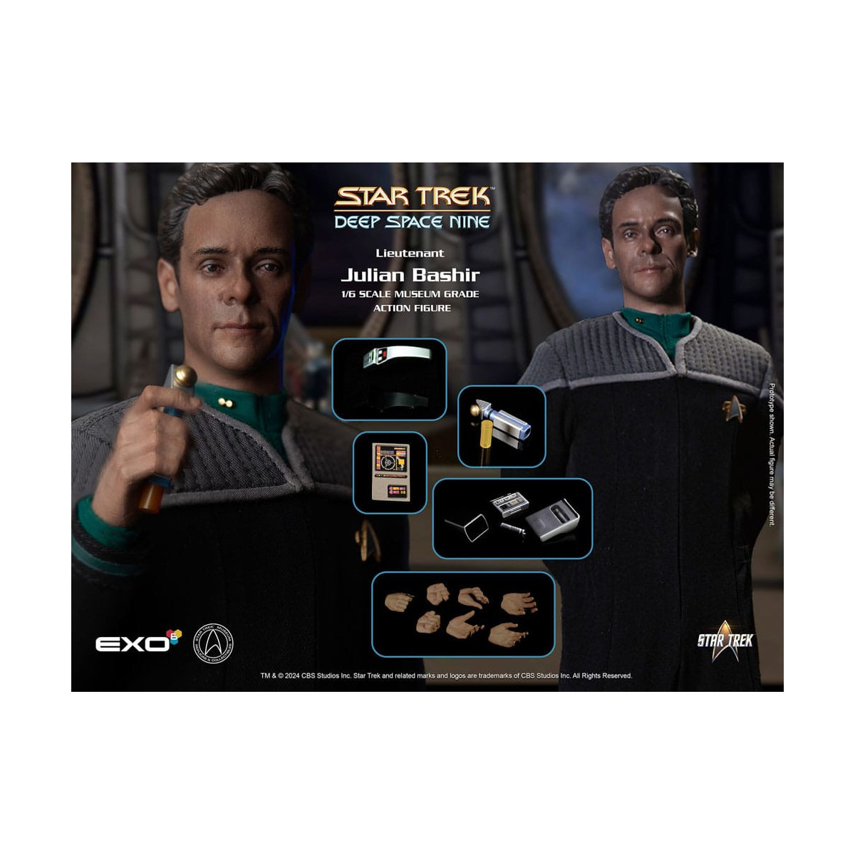 EXO-6 - Star Trek: Deep Space Nine - Julian Bashir Figur im Maßstab 1:6
