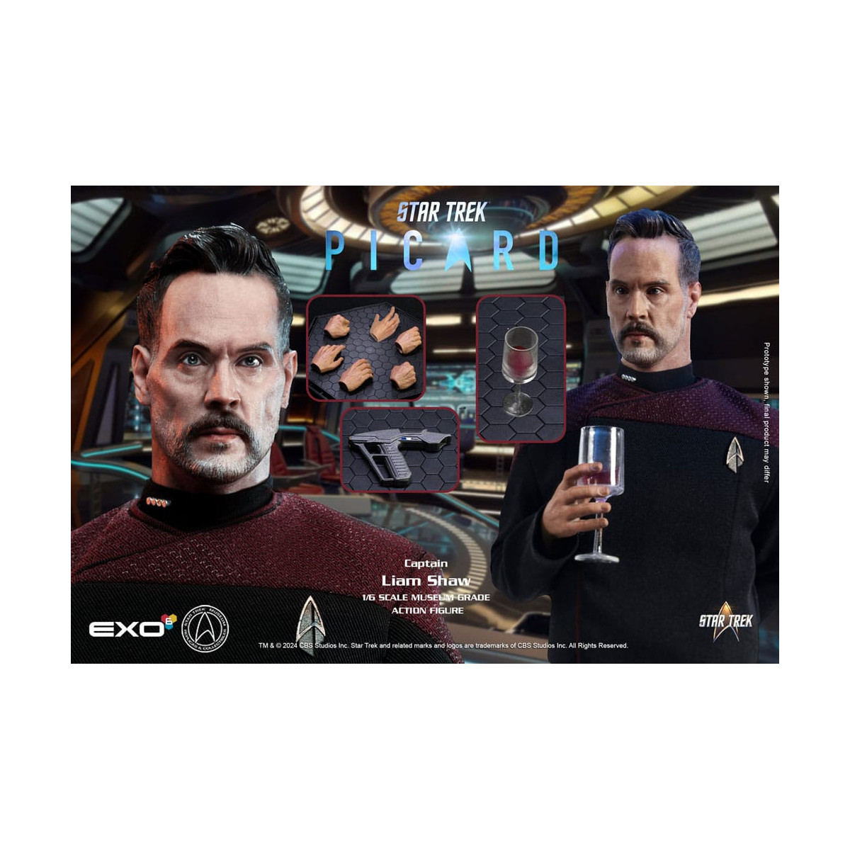 EXO-6 - Star Trek: Picard - Captain Liam Shaw Figur im Maßstab 1:6