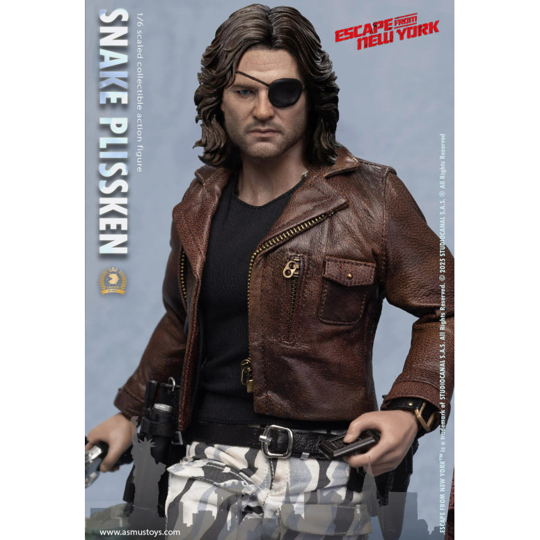 Asmus Toys - Snake Plissken Geformtes Haar 1/6 - Flucht aus NY