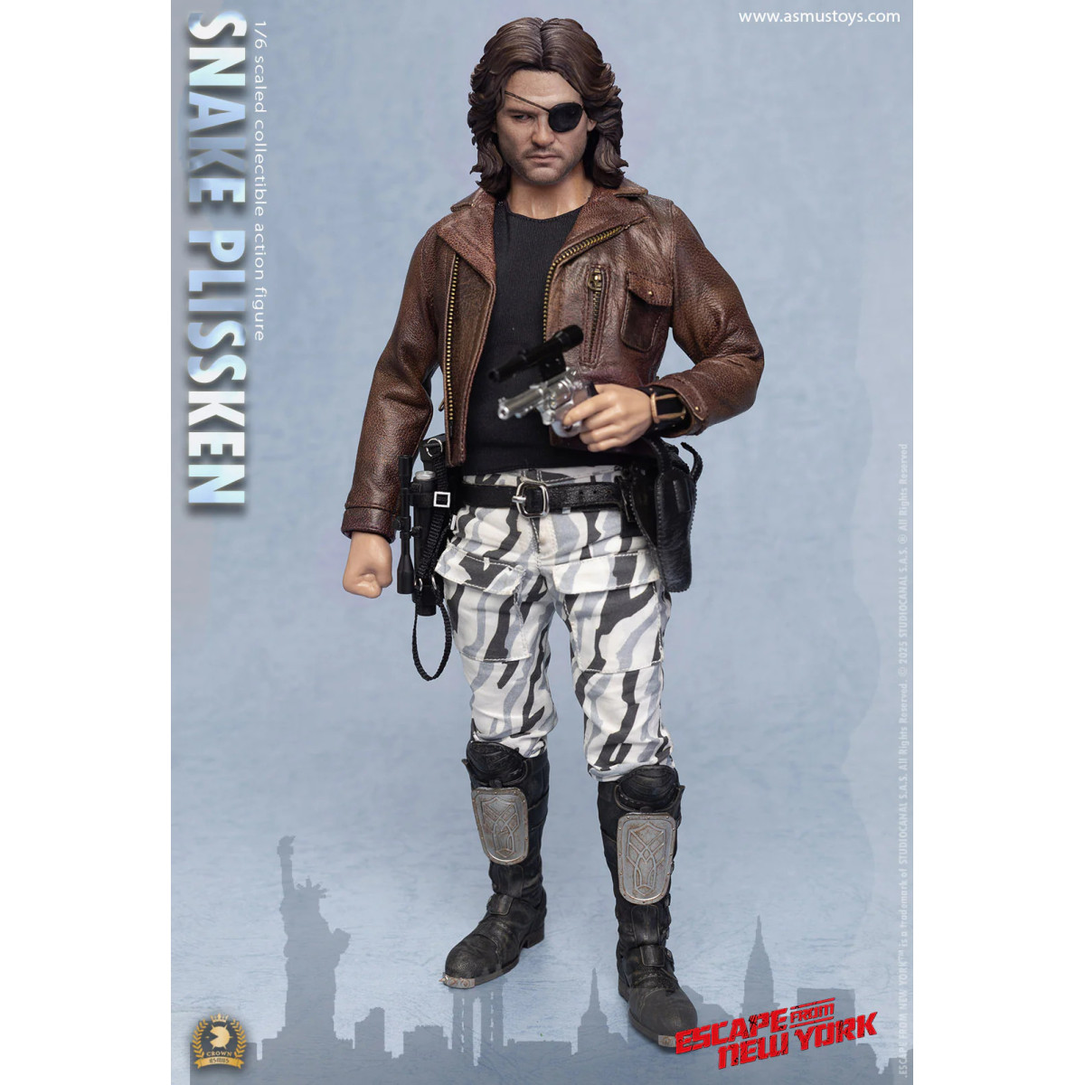 Asmus Toys - Snake Plissken Geformtes Haar 1/6 - Flucht aus NY