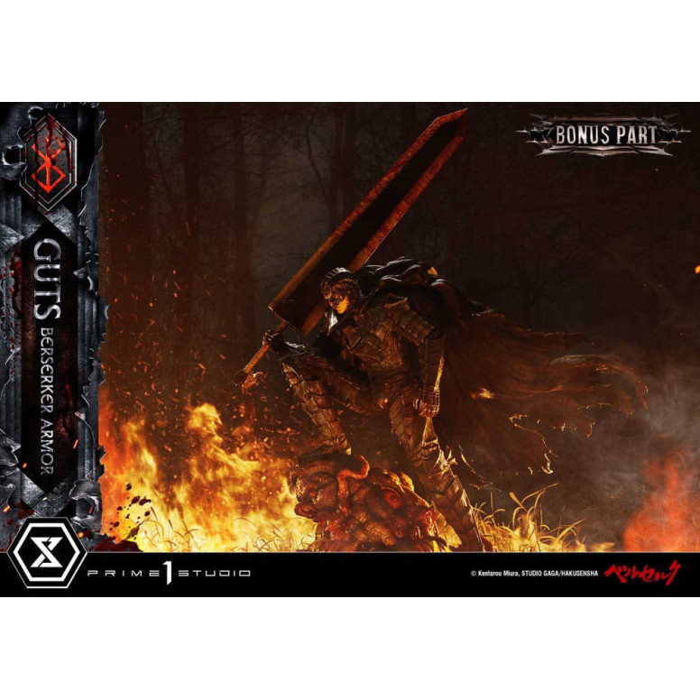Prime 1 Studio Berserk - Guts Berserker Rüstung (Grunbeld vs. Guts) Deluxe Bonus Version 1/4 Ultimate Premium Masterline