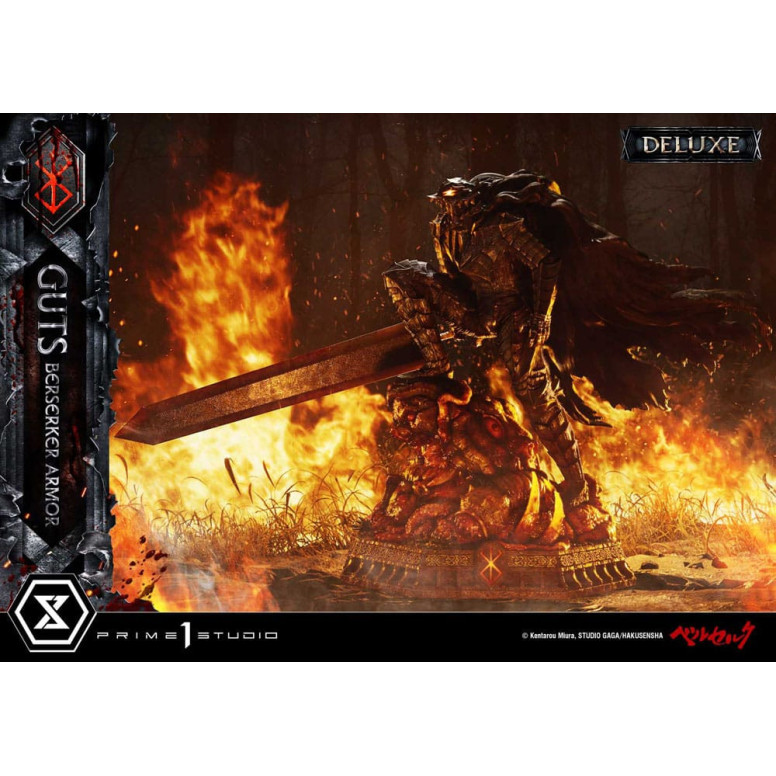 Prime 1 Studio Berserk - Guts Berserker Rüstung (Grunbeld vs. Guts) Deluxe Bonus Version 1/4 Ultimate Premium Masterline