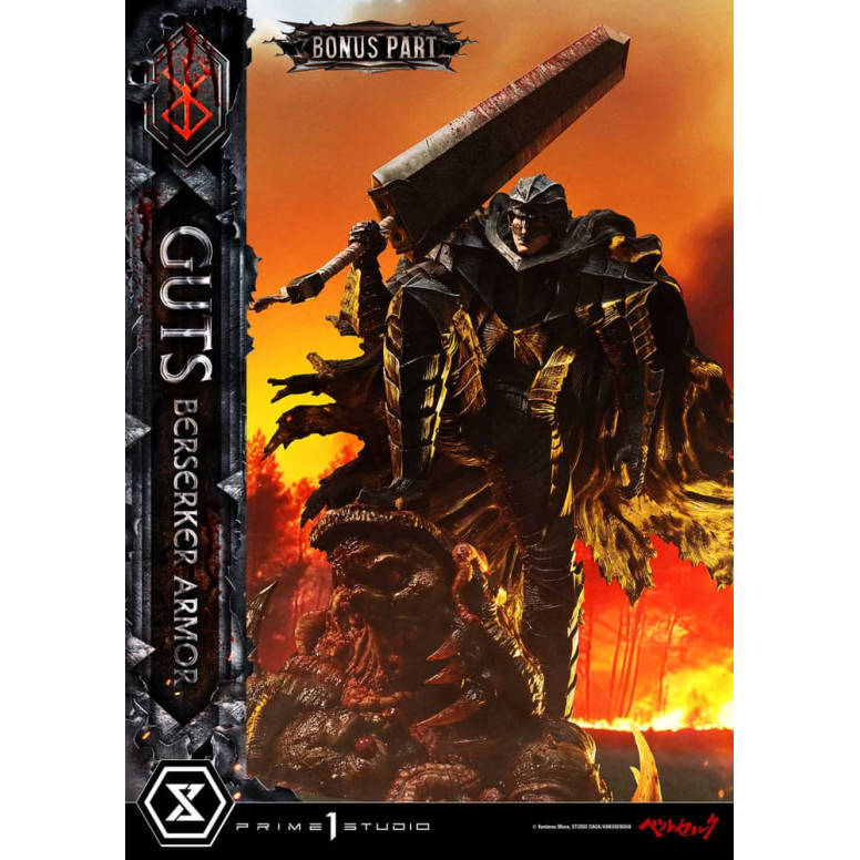 Prime 1 Studio Berserk - Guts Berserker Rüstung (Grunbeld vs. Guts) Deluxe Bonus Version 1/4 Ultimate Premium Masterline