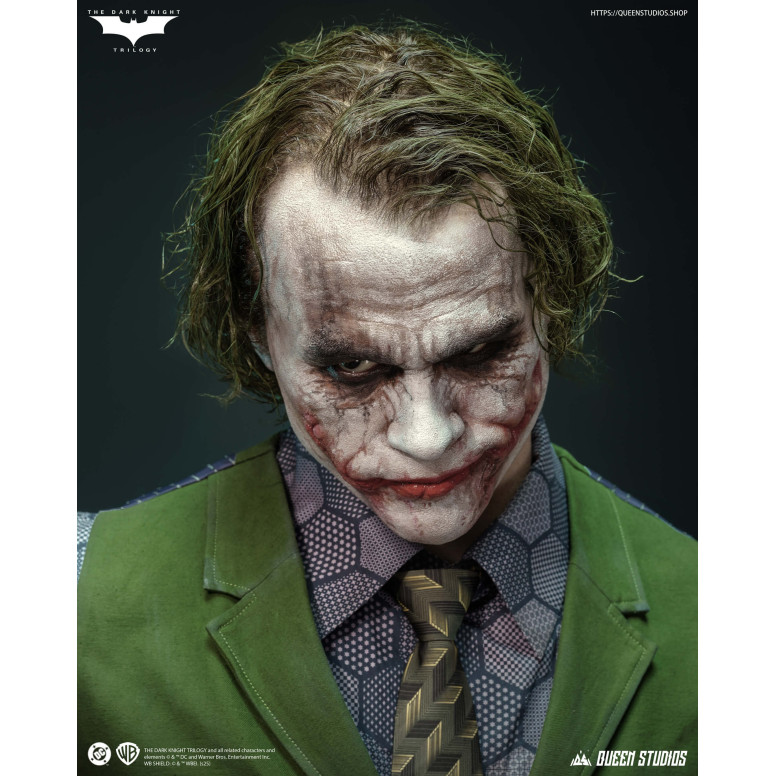 Queen Studios -  DC Comics - Der Joker (The Dark Knight) Lebensgroße Büste