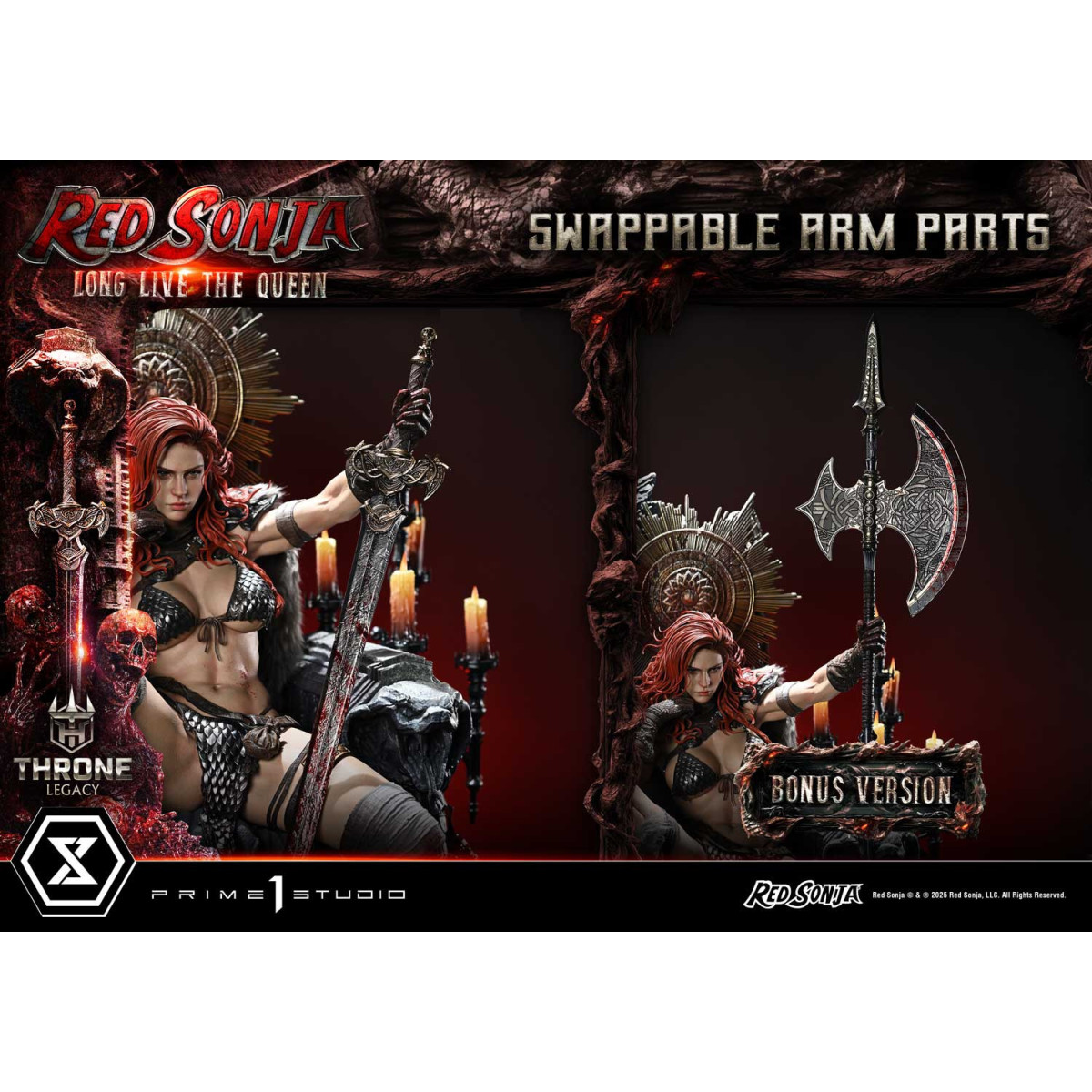Prime 1 Thron-Erbe Red Sonja Red Sonja: Lang lebe die Königin Bonus Version