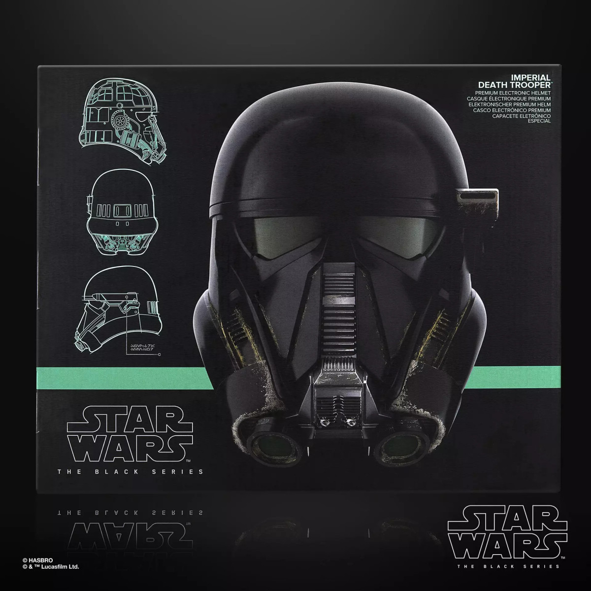 Hasbro Star Wars The Black Series - Elektronischer Helm des imperialen Todestrupplers