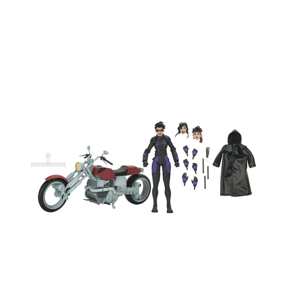 NECA - IDW Comics - Casey Marie mit Last Ronin Motorrad - The Last Ronin The Lost Years- TMNT