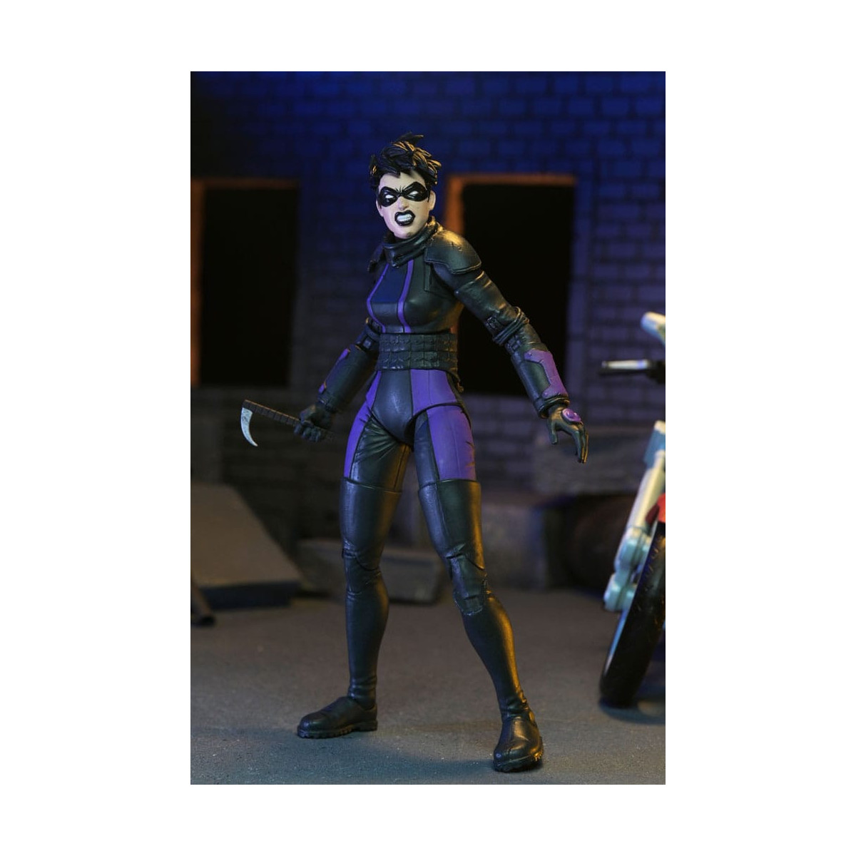 NECA - IDW Comics - Casey Marie mit Last Ronin Motorrad - The Last Ronin The Lost Years- TMNT