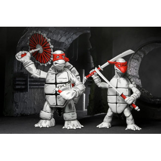NECA - Mirage Comics - Schwarze und weiße erste Schildkröten - TMNT - Teenage Mutant Ninja Turtles