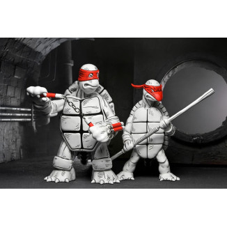 NECA - Mirage Comics - Schwarze und weiße erste Schildkröten - TMNT - Teenage Mutant Ninja Turtles