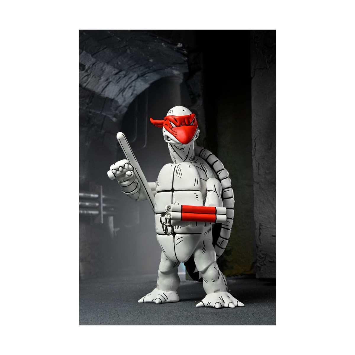 NECA - Mirage Comics - Schwarze und weiße erste Schildkröten - TMNT - Teenage Mutant Ninja Turtles