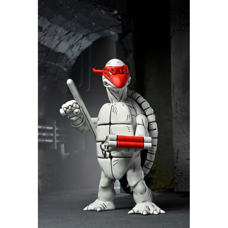 NECA - Mirage Comics - Schwarze und weiße erste Schildkröten - TMNT - Teenage Mutant Ninja Turtles