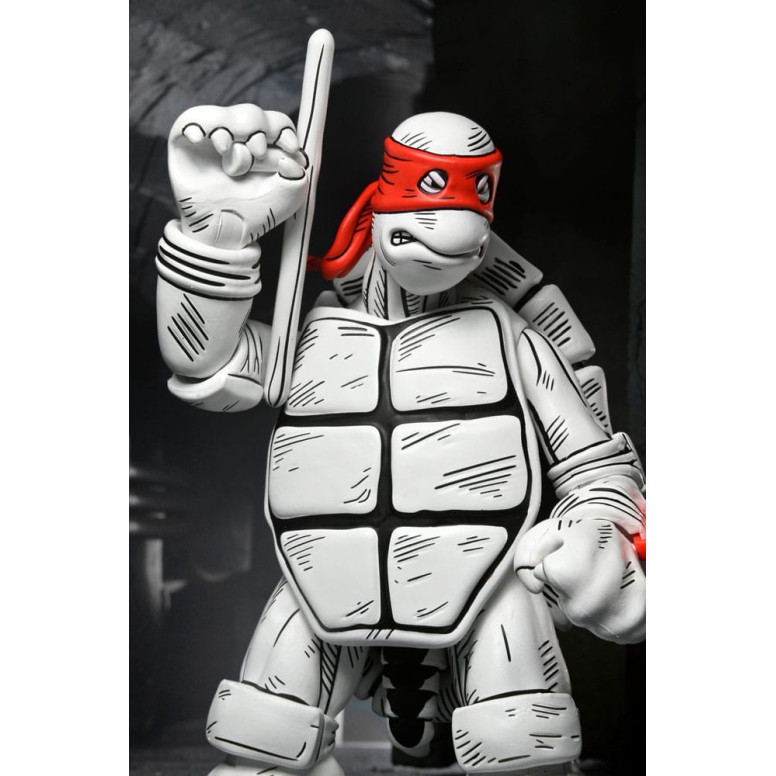 NECA - Mirage Comics - Schwarze und weiße erste Schildkröten - TMNT - Teenage Mutant Ninja Turtles