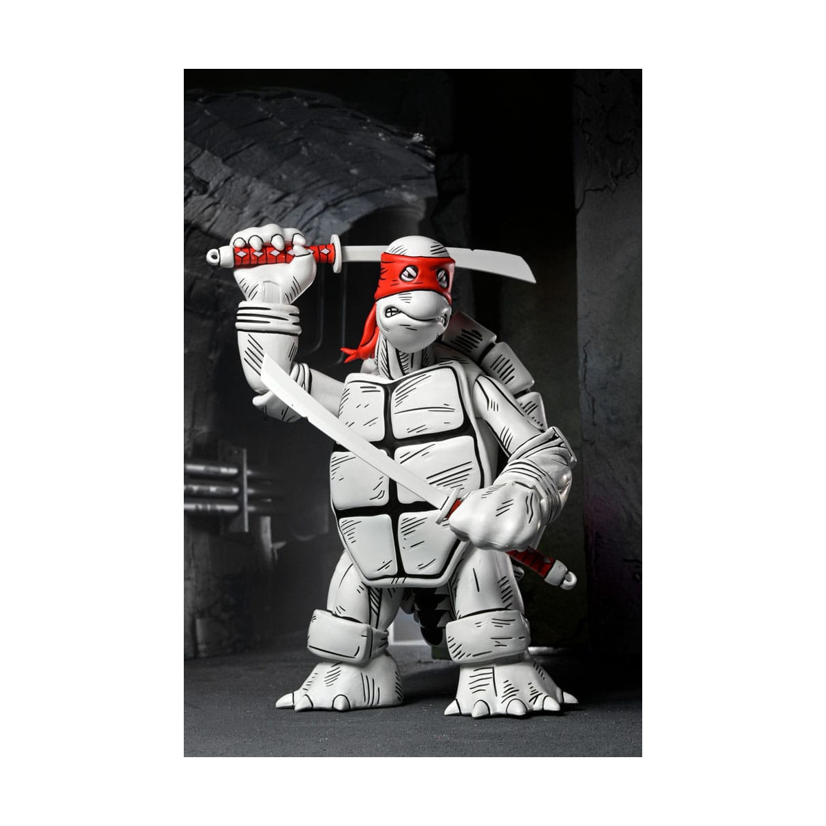 NECA - Mirage Comics - Schwarze und weiße erste Schildkröten - TMNT - Teenage Mutant Ninja Turtles