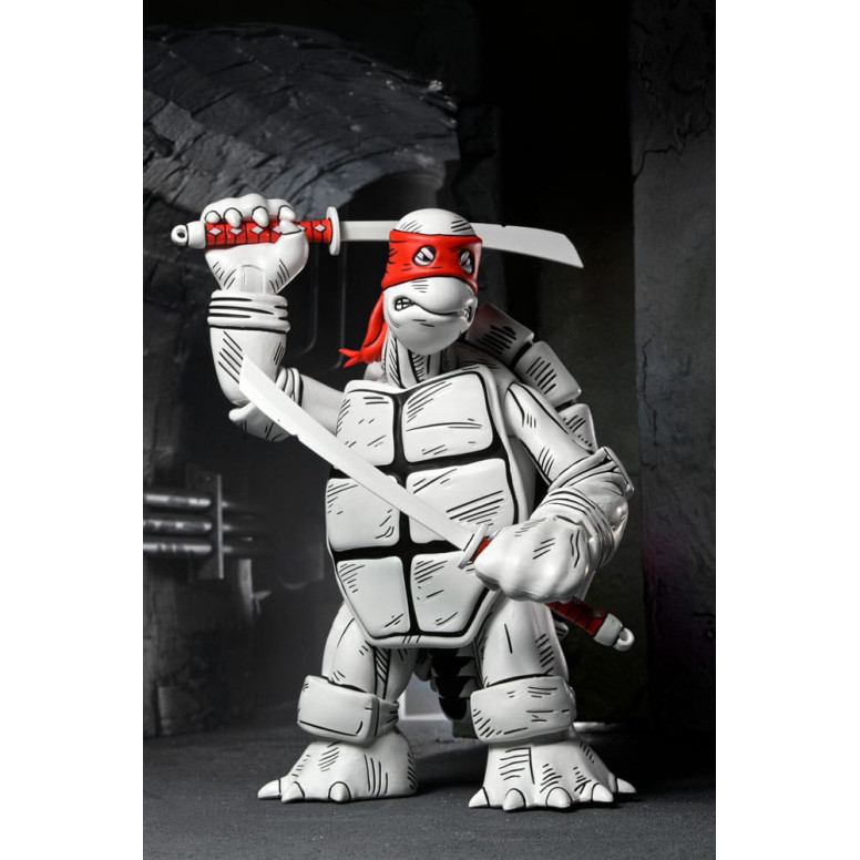 NECA - Mirage Comics - Schwarze und weiße erste Schildkröten - TMNT - Teenage Mutant Ninja Turtles