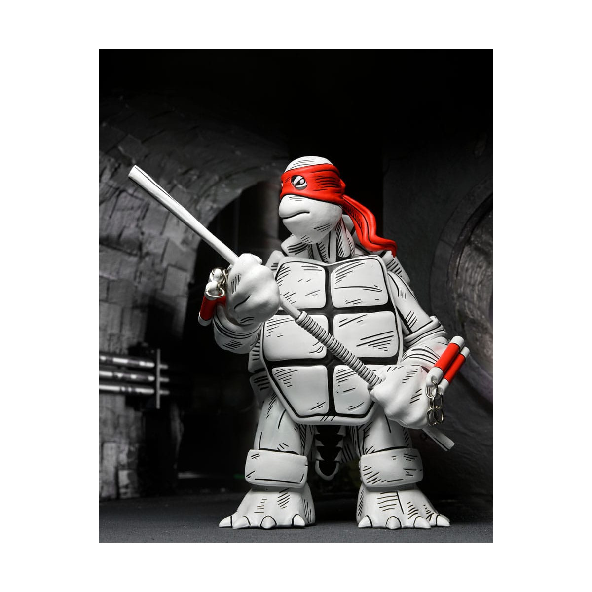 NECA - Mirage Comics - Schwarze und weiße erste Schildkröten - TMNT - Teenage Mutant Ninja Turtles