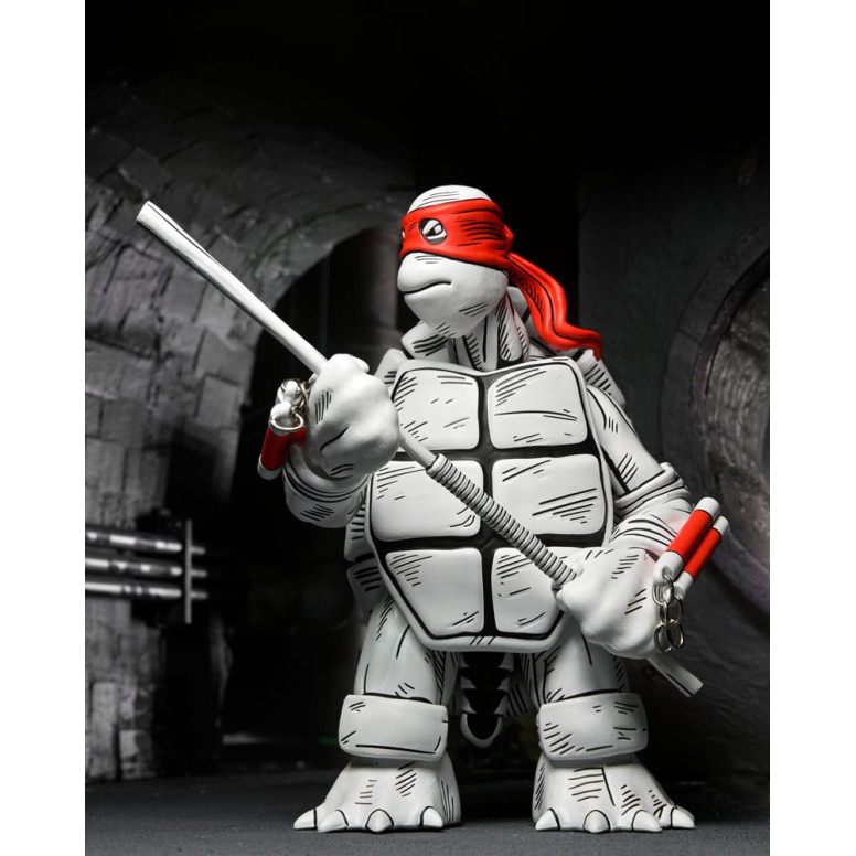 NECA - Mirage Comics - Schwarze und weiße erste Schildkröten - TMNT - Teenage Mutant Ninja Turtles
