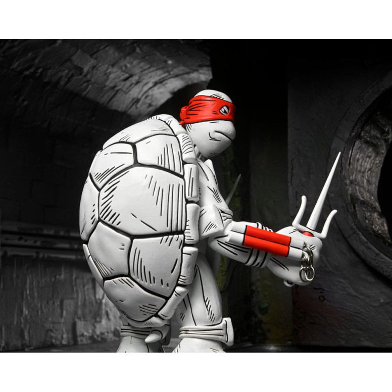 NECA - Mirage Comics - Schwarze und weiße erste Schildkröten - TMNT - Teenage Mutant Ninja Turtles