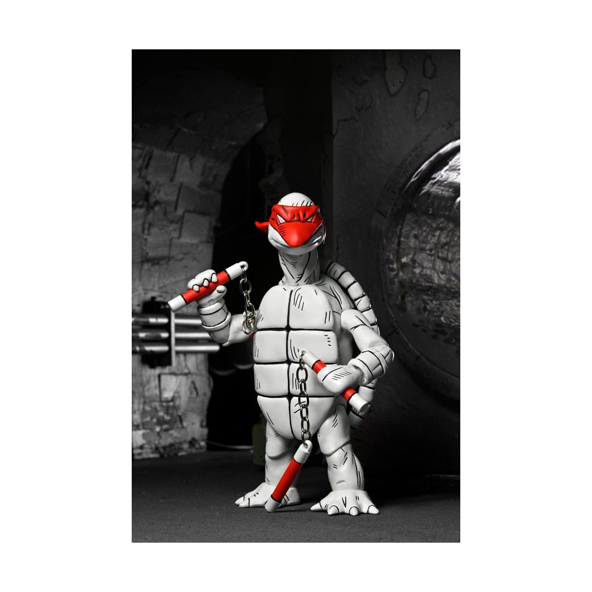 NECA - Mirage Comics - Schwarze und weiße erste Schildkröten - TMNT - Teenage Mutant Ninja Turtles