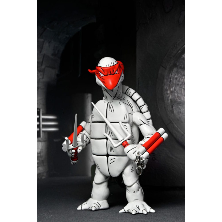 NECA - Mirage Comics - Schwarze und weiße erste Schildkröten - TMNT - Teenage Mutant Ninja Turtles