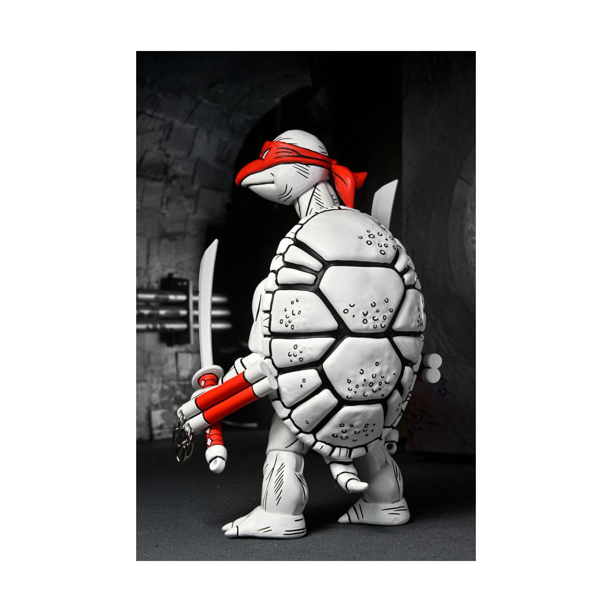 NECA - Mirage Comics - Schwarze und weiße erste Schildkröten - TMNT - Teenage Mutant Ninja Turtles