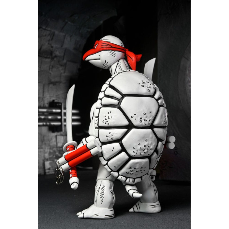 NECA - Mirage Comics - Schwarze und weiße erste Schildkröten - TMNT - Teenage Mutant Ninja Turtles