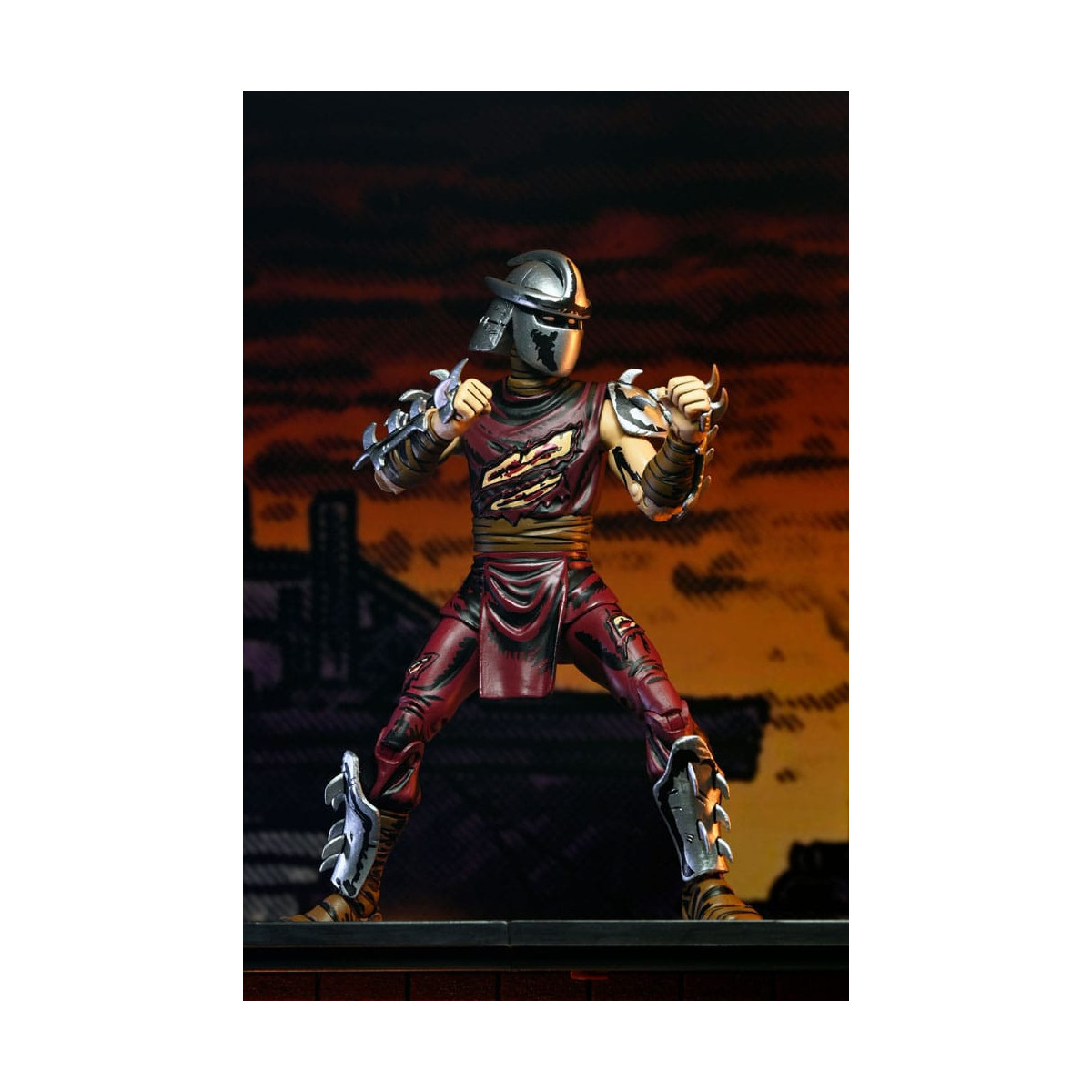 NECA - Mirage Comics - BATTLE DAMAGED SHREDDER (Klassische Farben) - TMNT - Teenage Mutant Ninja Turtles