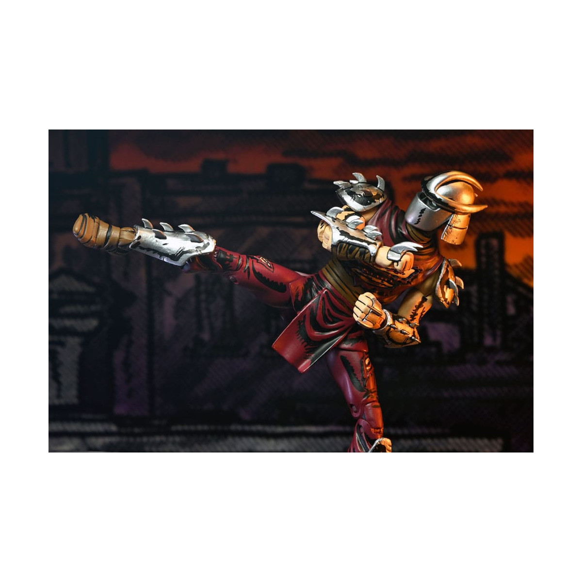 NECA - Mirage Comics - BATTLE DAMAGED SHREDDER (Klassische Farben) - TMNT - Teenage Mutant Ninja Turtles