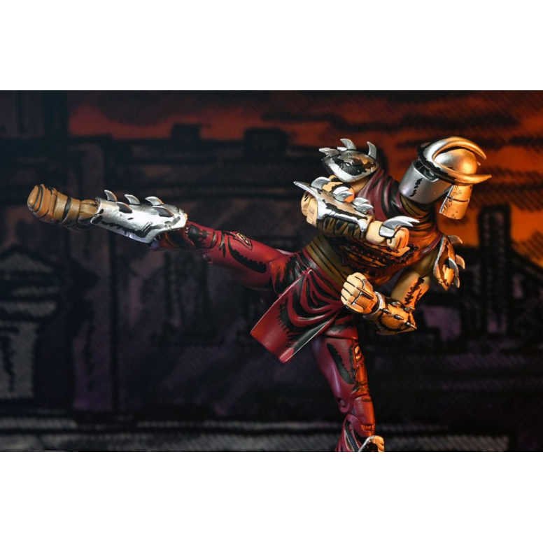 NECA - Mirage Comics - BATTLE DAMAGED SHREDDER (Klassische Farben) - TMNT - Teenage Mutant Ninja Turtles