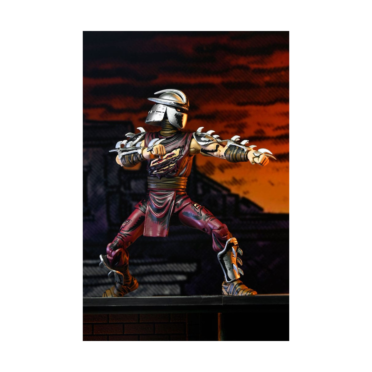 NECA - Mirage Comics - BATTLE DAMAGED SHREDDER (Klassische Farben) - TMNT - Teenage Mutant Ninja Turtles