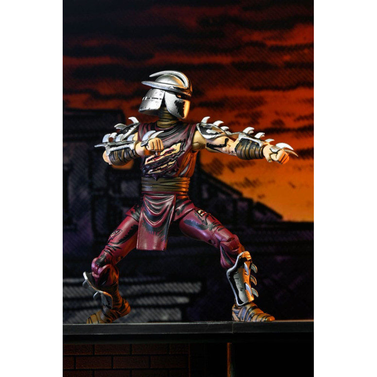 NECA - Mirage Comics - BATTLE DAMAGED SHREDDER (Klassische Farben) - TMNT - Teenage Mutant Ninja Turtles