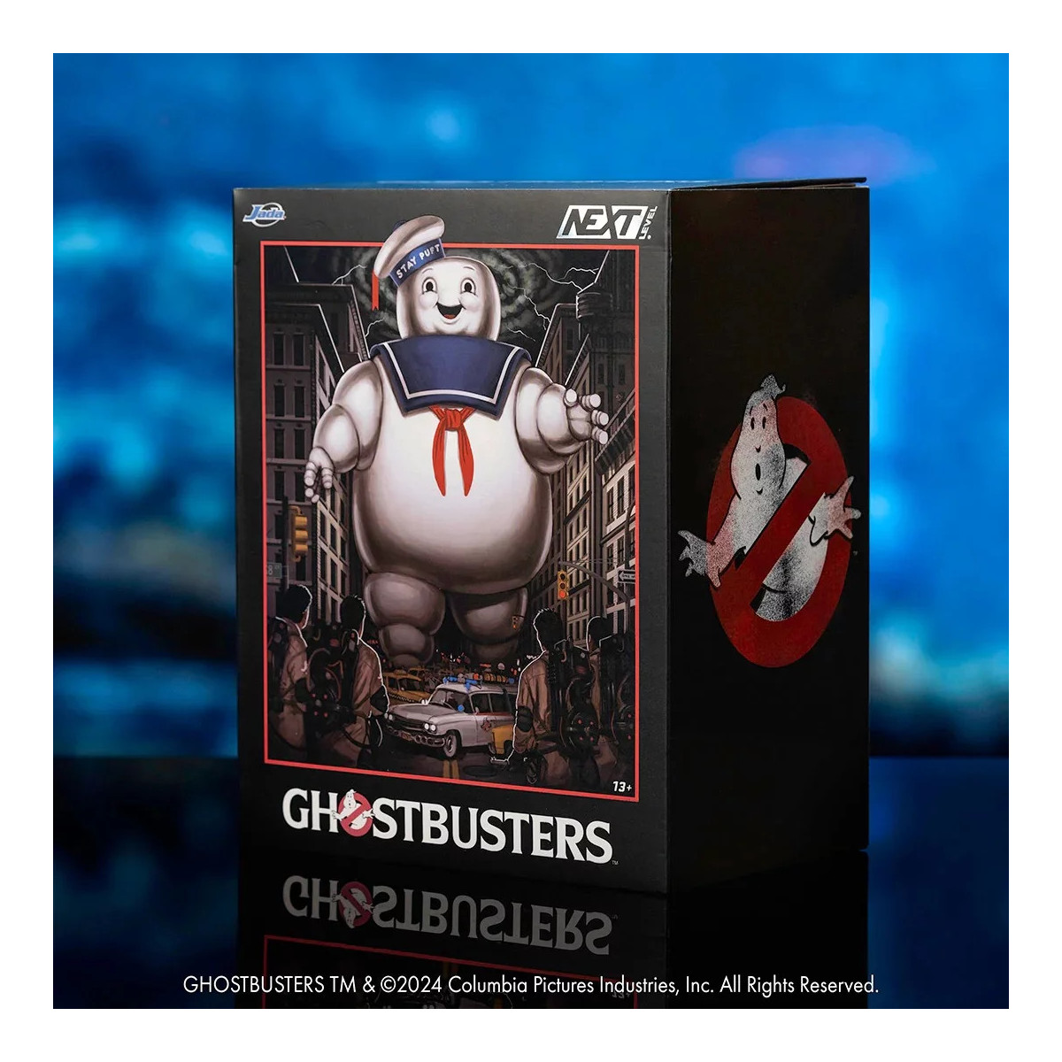 Jada Toys - Ghostbusters Stay Puft Marshmallow Mann mit Cadillac Ecto-1 - Nano Scene 1/64