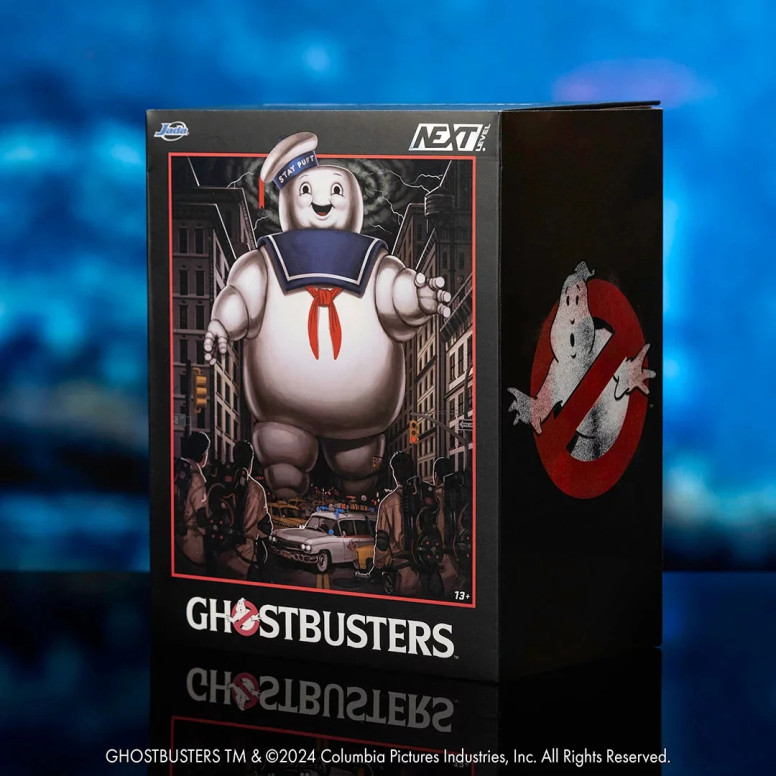 Jada Toys - Ghostbusters Stay Puft Marshmallow Mann mit Cadillac Ecto-1 - Nano Scene 1/64