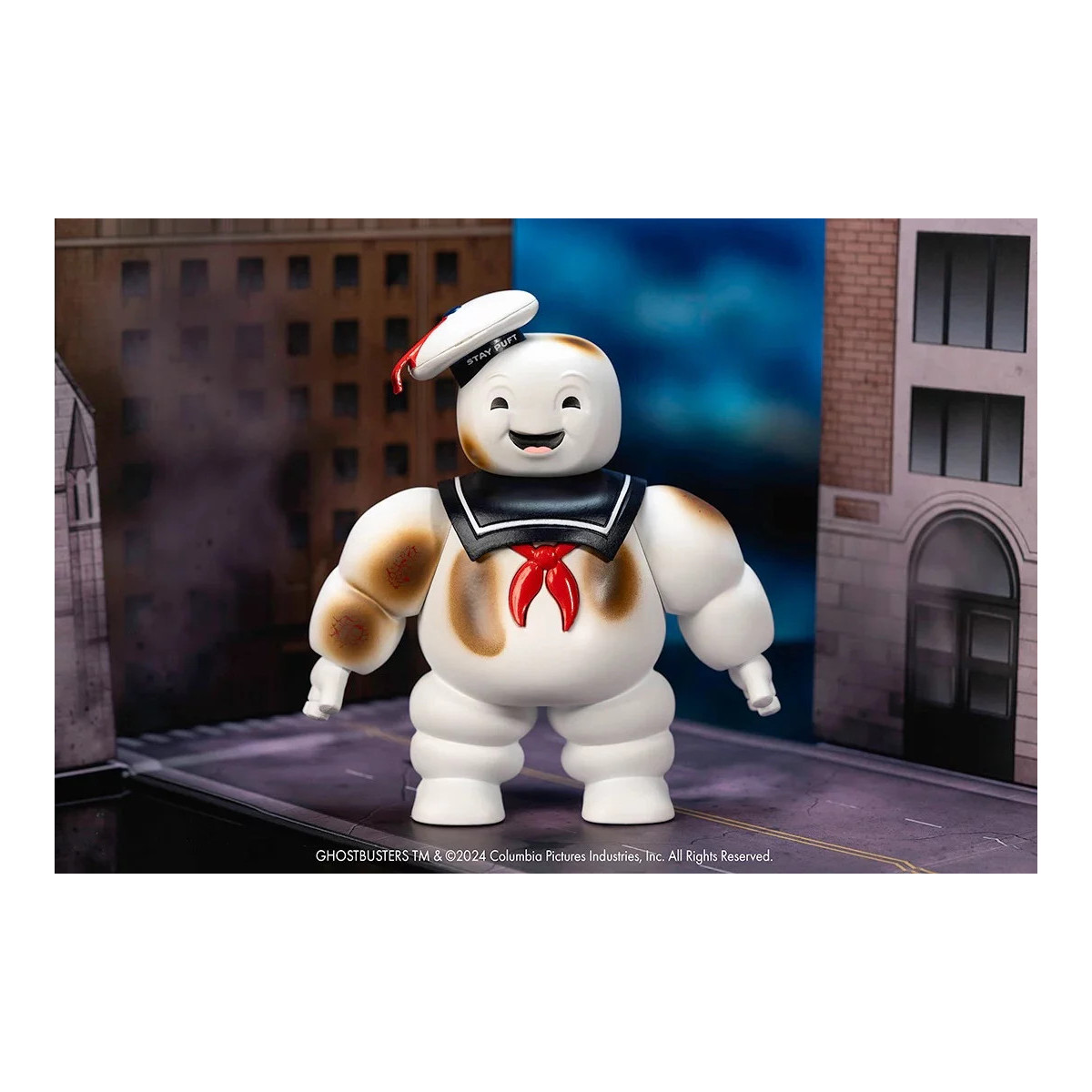 Jada Toys - Ghostbusters Stay Puft Marshmallow Mann mit Cadillac Ecto-1 - Nano Scene 1/64
