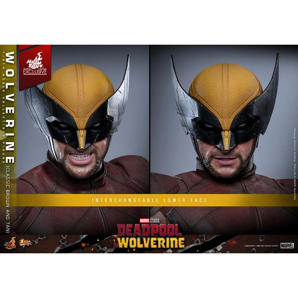 Hot Toys Marvel Deadpool & Wolverine - Wolverine (Classic Brown and Tan) MMS 1/6 Exklusive Edition