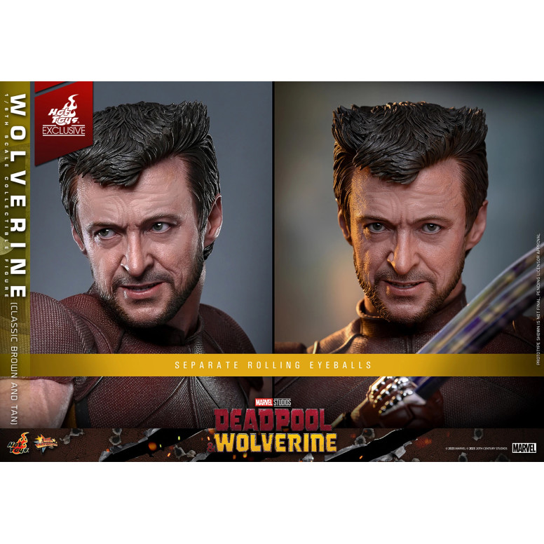 Hot Toys Marvel Deadpool & Wolverine - Wolverine (Classic Brown and Tan) MMS 1/6 Exklusive Edition