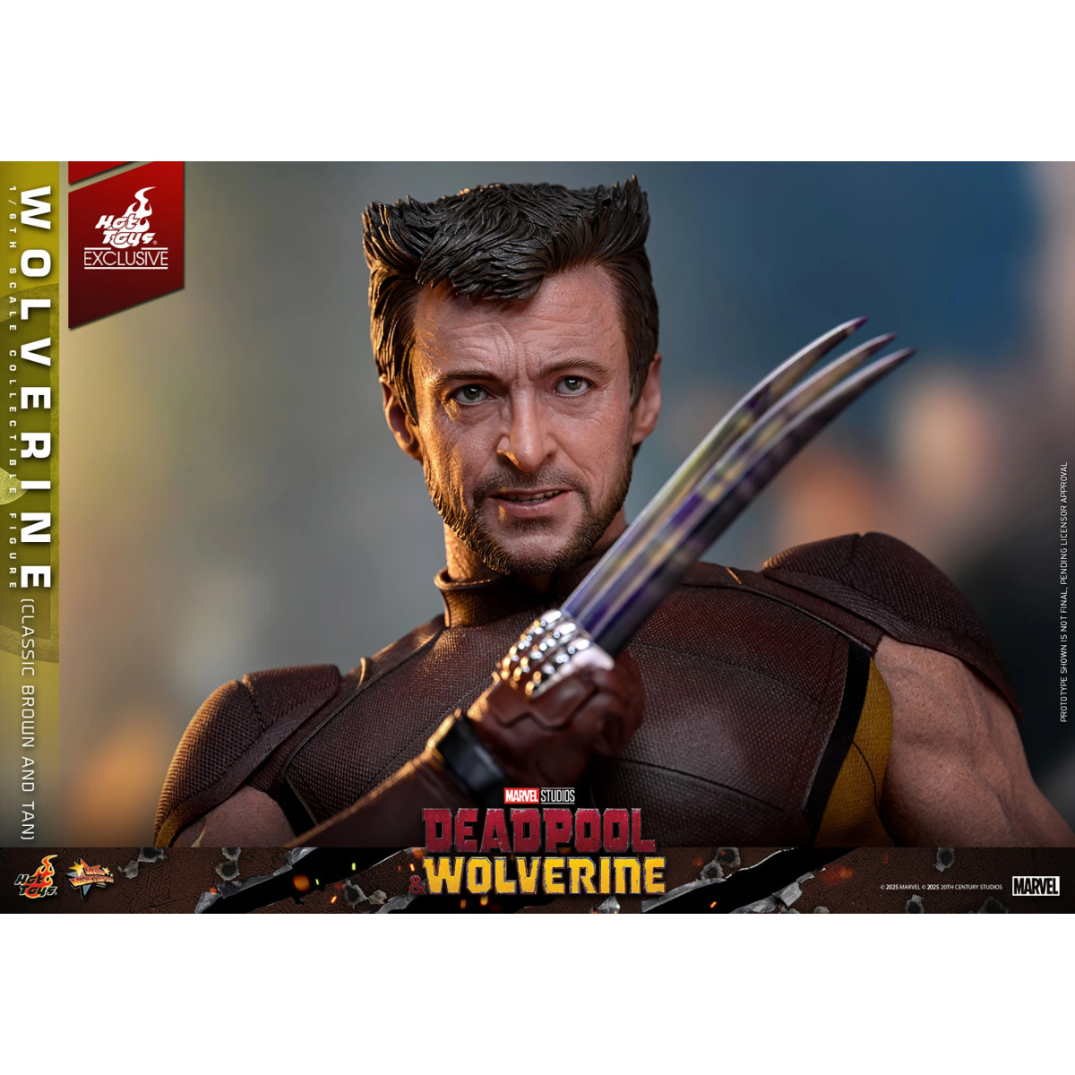 Hot Toys Marvel Deadpool & Wolverine - Wolverine (Classic Brown and Tan) MMS 1/6 Exklusive Edition