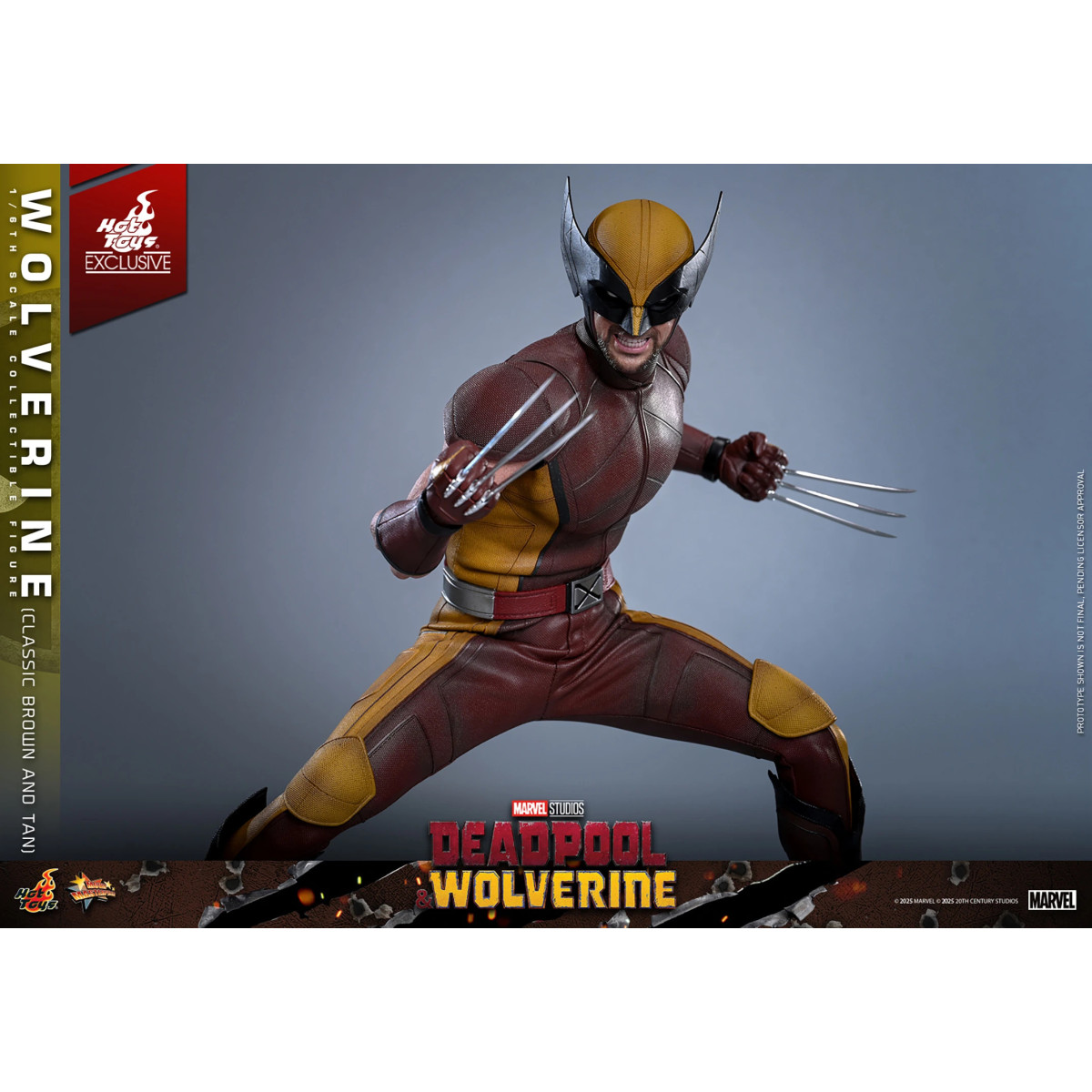 Hot Toys Marvel Deadpool & Wolverine - Wolverine (Classic Brown and Tan) MMS 1/6 Exklusive Edition
