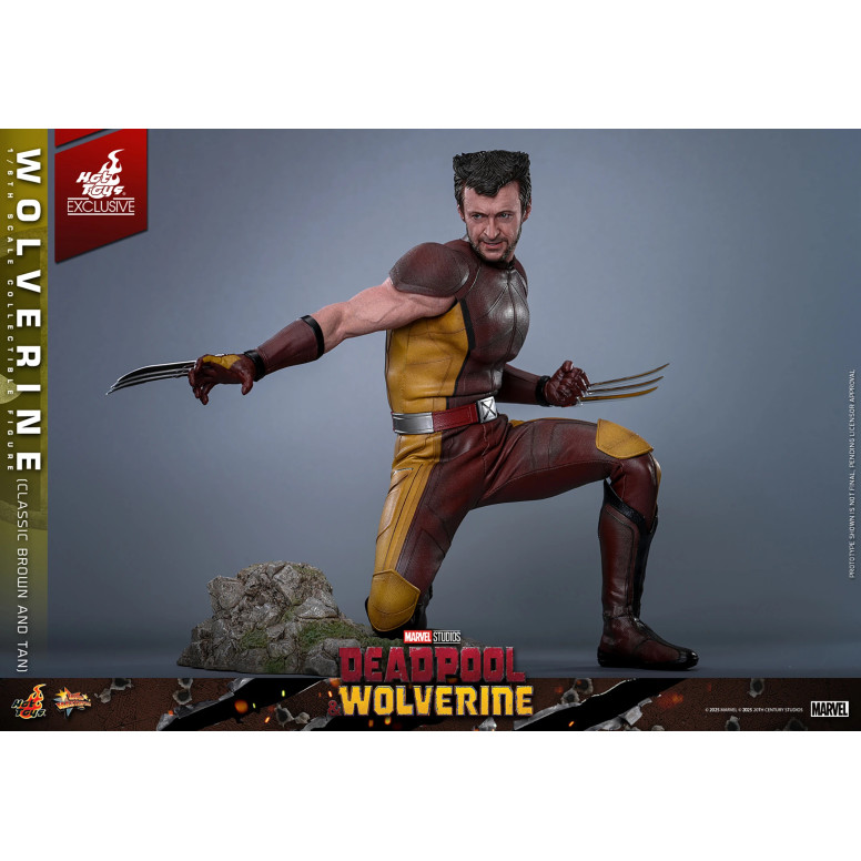 Hot Toys Marvel Deadpool & Wolverine - Wolverine (Classic Brown and Tan) MMS 1/6 Exklusive Edition