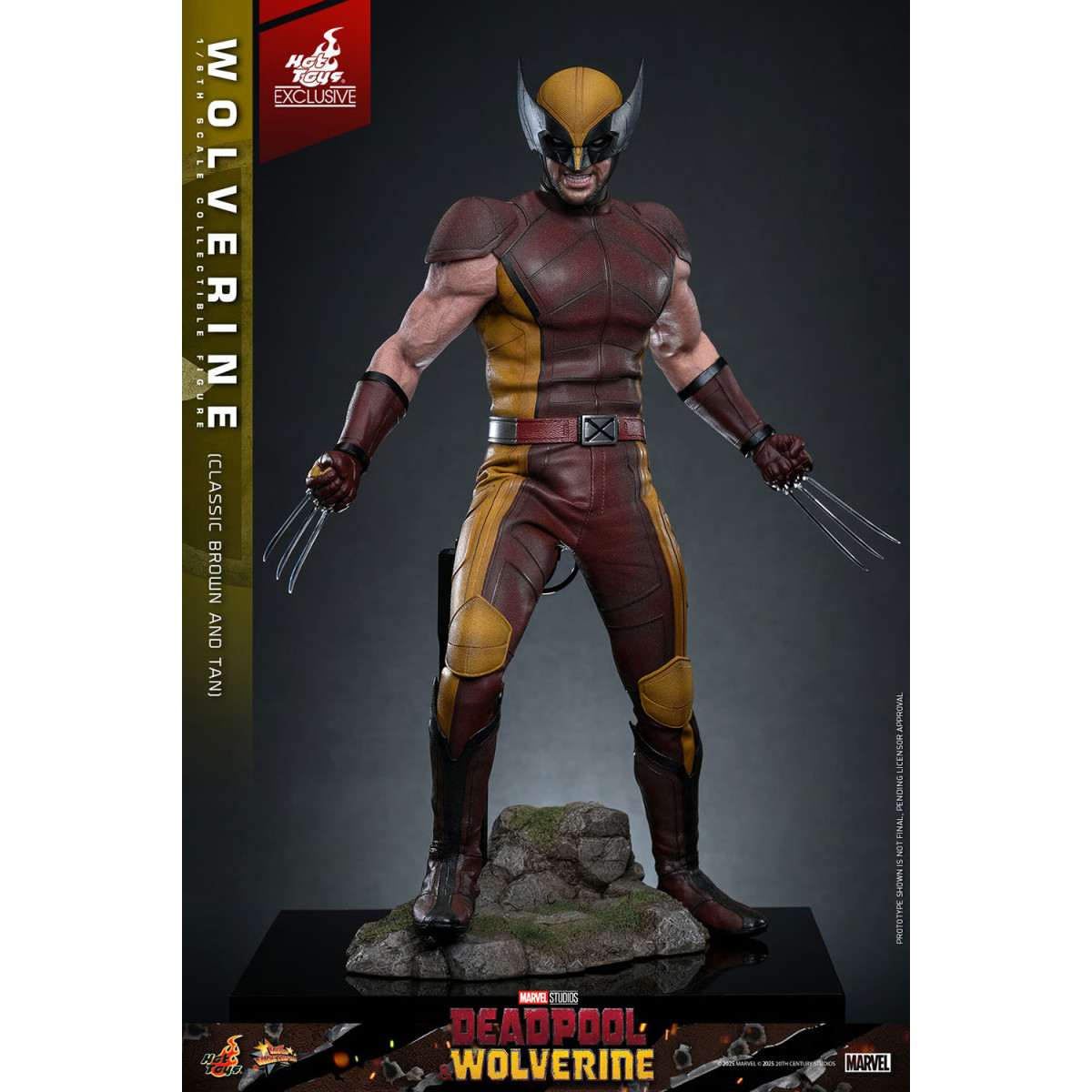 Hot Toys Marvel Deadpool & Wolverine - Wolverine (Classic Brown and Tan) MMS 1/6 Exklusive Edition