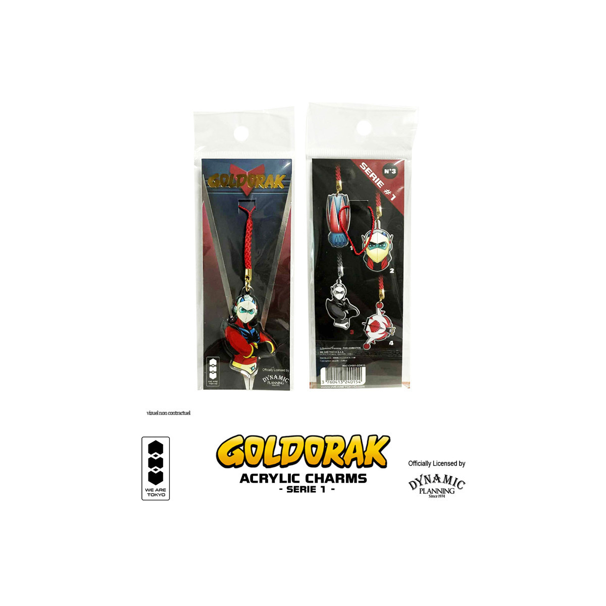 Wir sind Tokio - Goldorak Acryl Charm Serie 1 Büste Actarus
