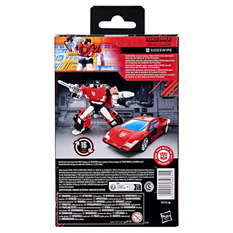 Hasbro - Transformers Devastation - SIDESWIPE - Studio Serie MTMTE Kollektion