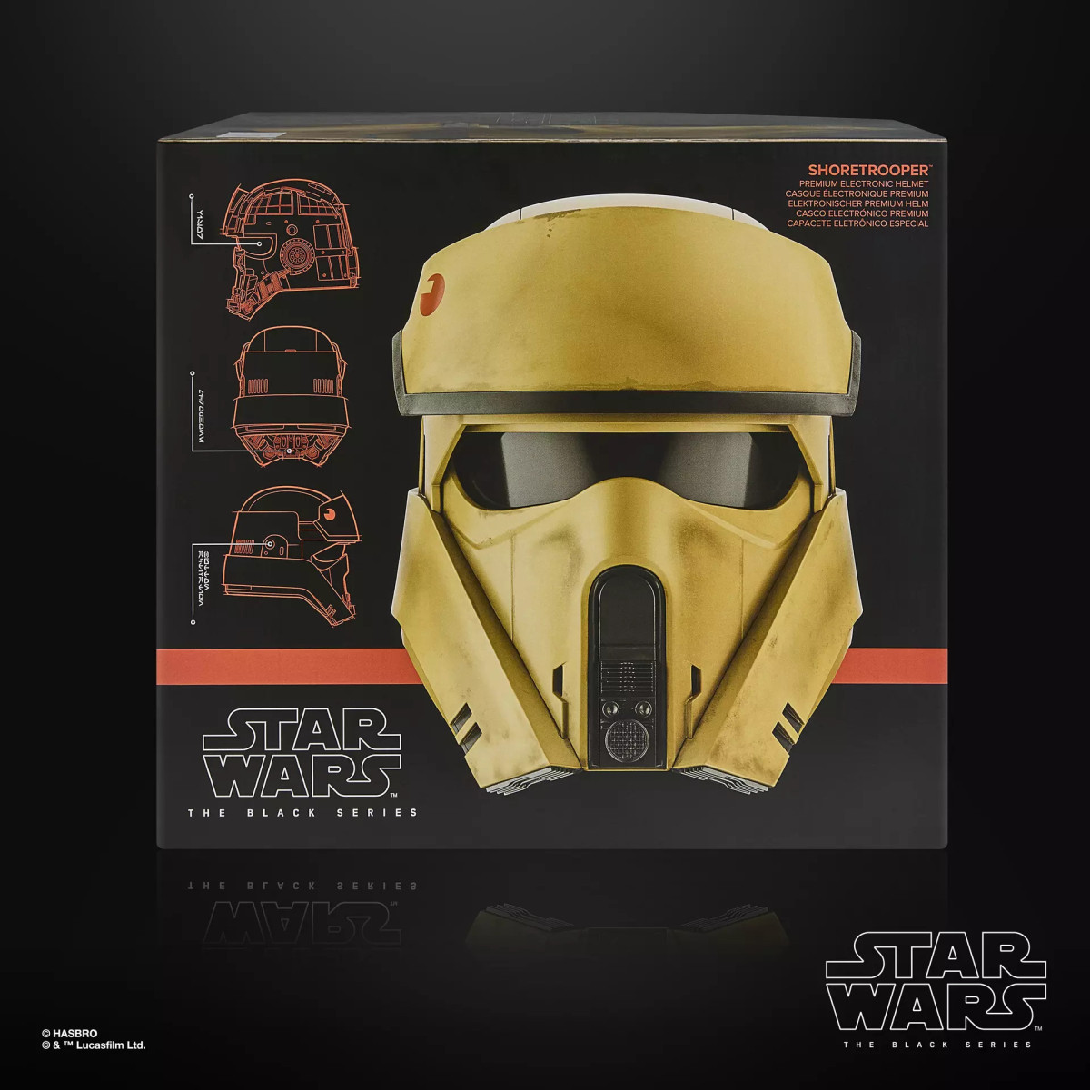 Hasbro Star Wars The Black Series - Elektronischer Shoretrooper-Helm - Andor