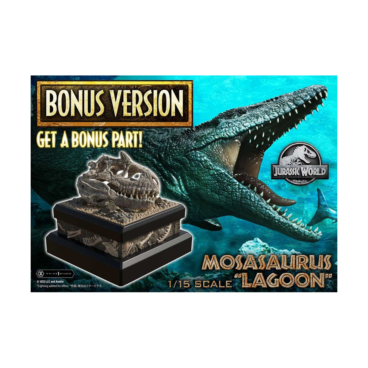 Prime 1 Studio - Jurassic World - Mosasaurus "Lagune" Bonus Version Legacy Museum Collection 1/15