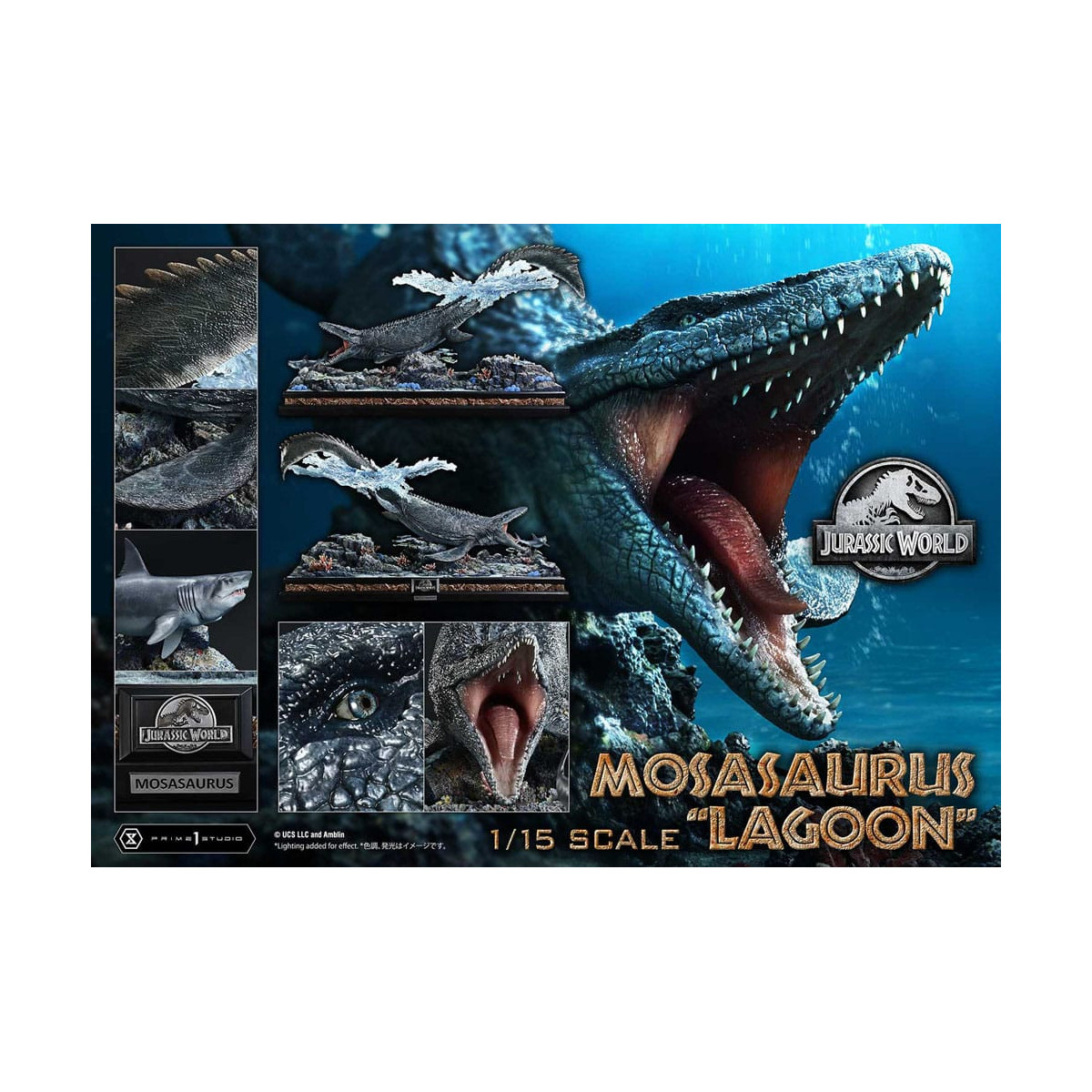 Prime 1 Studio - Jurassic World - Mosasaurus "Lagune" Vermächtnis Museum Sammlung 1/15