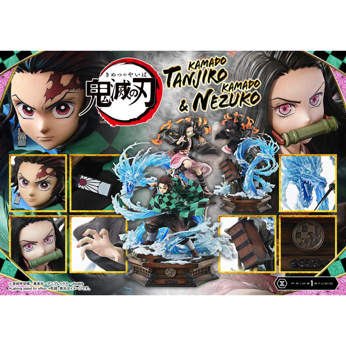 Prime 1 Studio - KAMADO TANJIRO & KAMADO NEZUKO - Dämonenjäger Konzept Masterline Serie 1/6