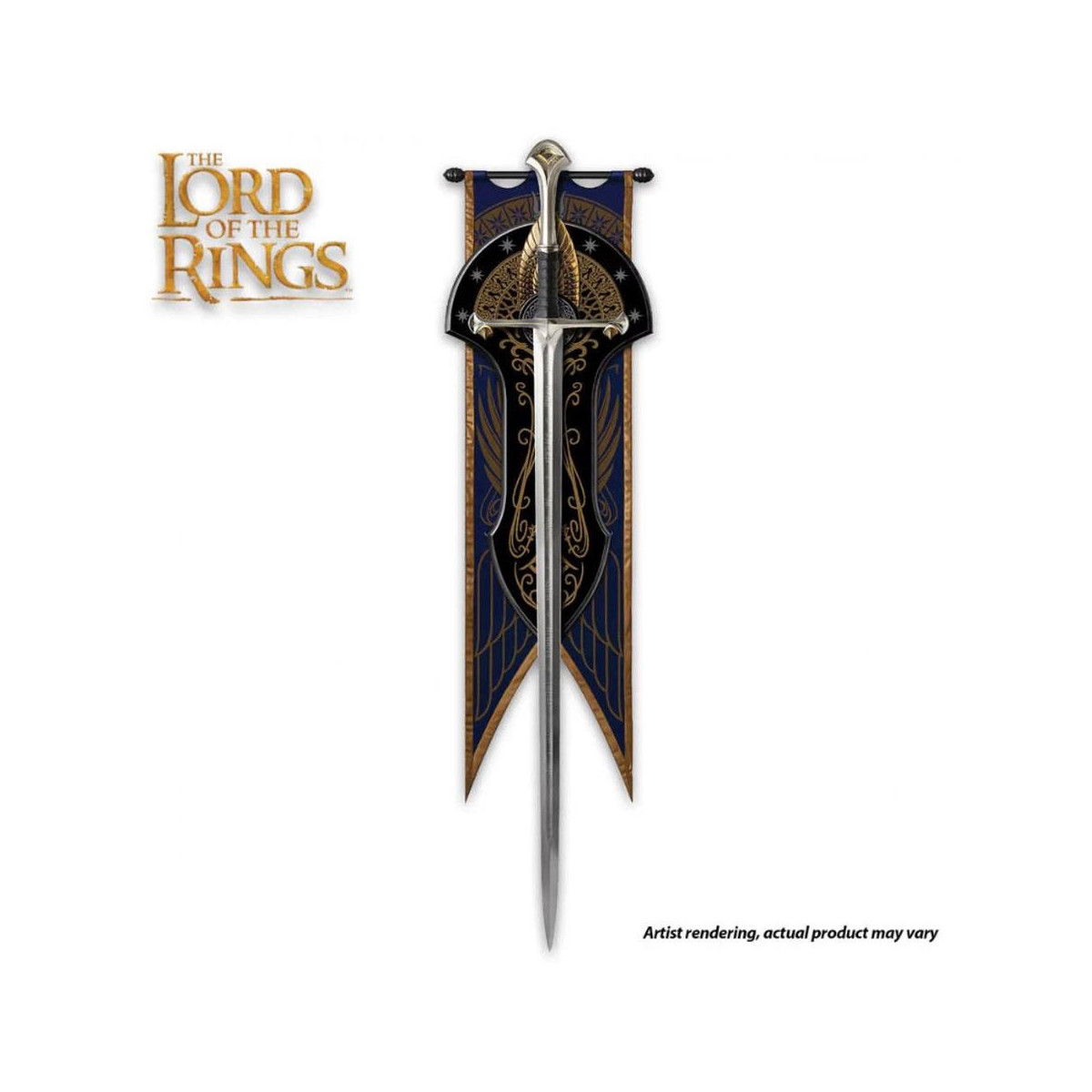 United Cutlery LOTR Anduril Schwert von König Elessar Museum Collection Edition - Der Herr der Ringe